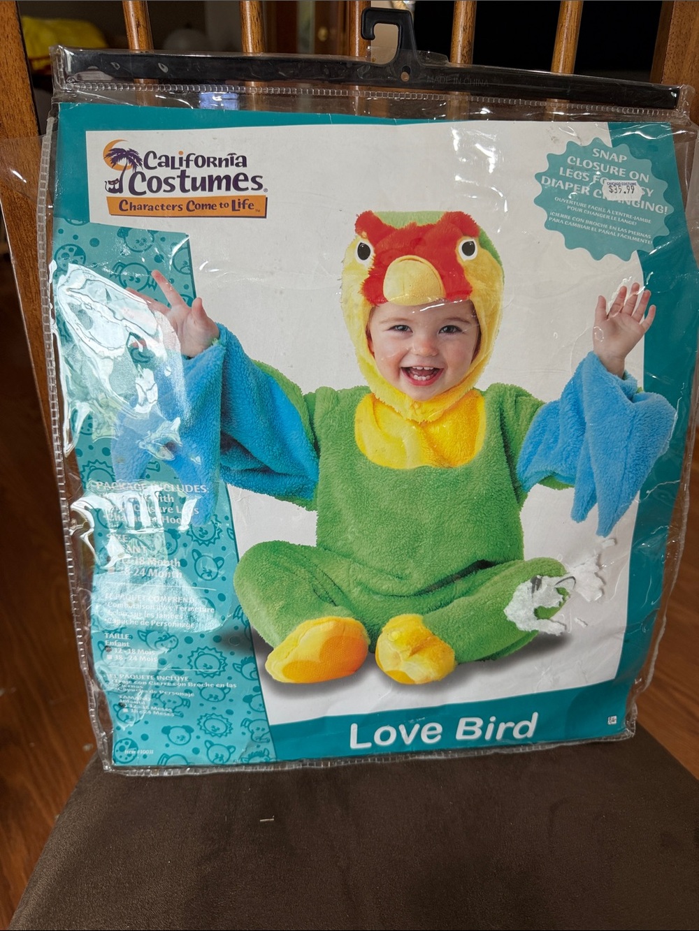 NWT California Costumes Love Bird Kids Costume Size 12-18 Months